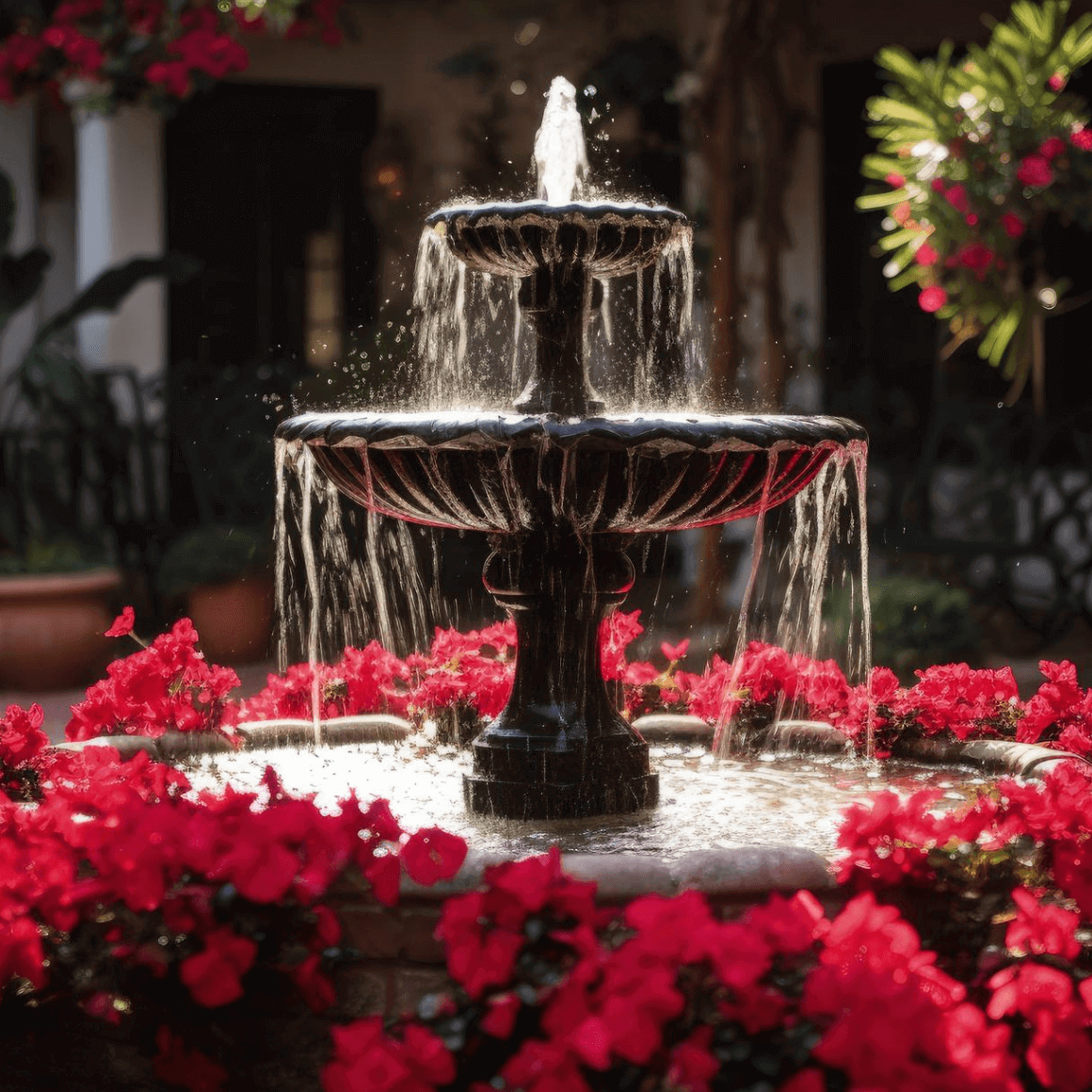 Make Fountain a Centerpiece of Your Backyard