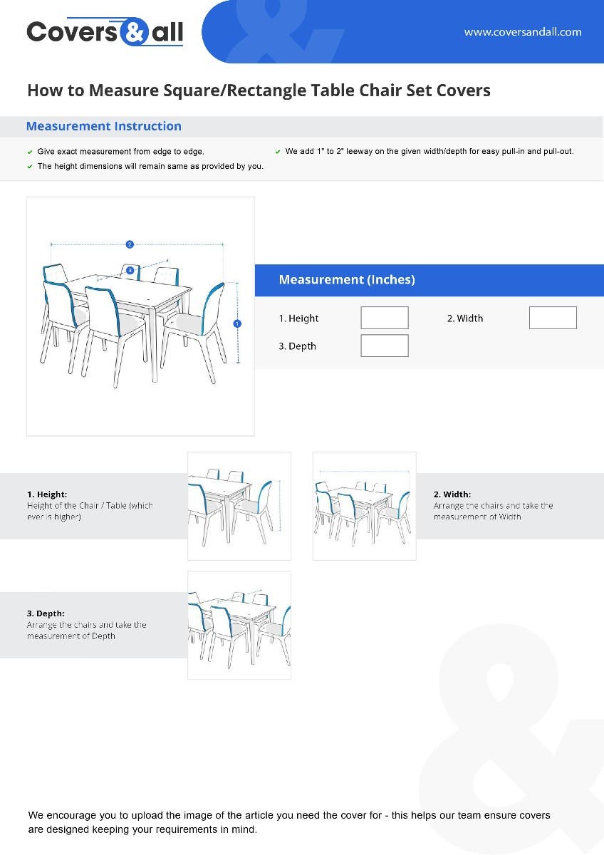 Chair measuring guide