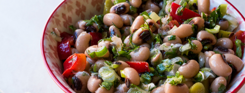Kidney bean salad in a bowl