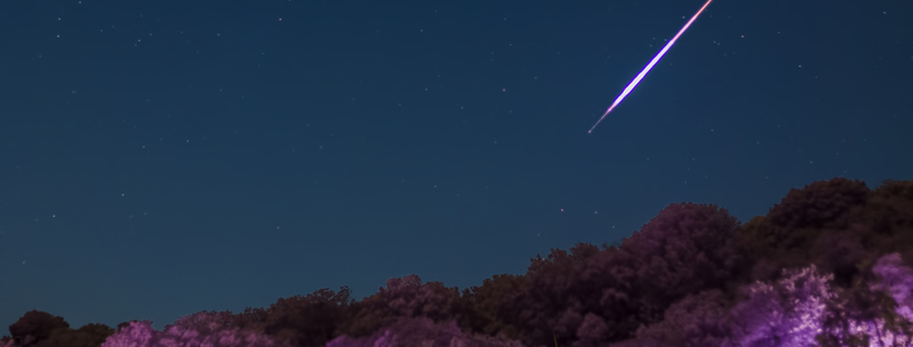 Meteor in a clear sky